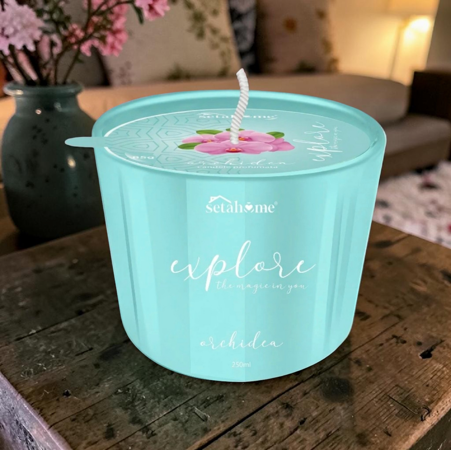 🕯️ Bougie Parfumée Setahome – Orchidée