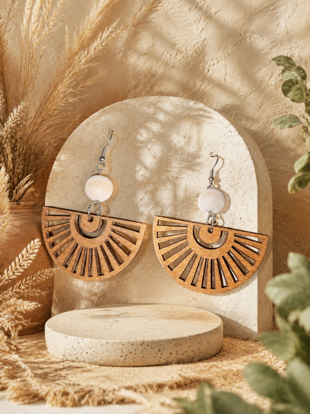 ✨ Boucles d’oreilles bohème soleil ✨