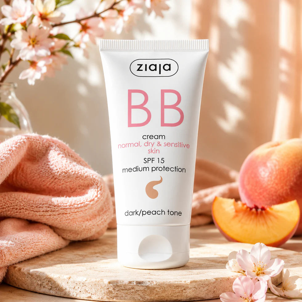 🌸✨ BB Crème Ziaja SPF15 – Peaux Normales, Sèches & Sensibles – Teinte Beige Doré ✨🌸