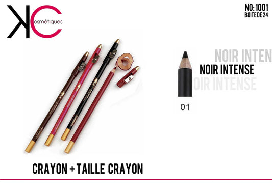 Crayon + taille crayon noir