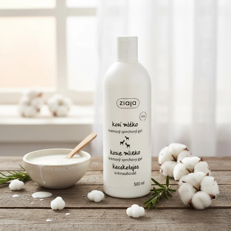 Crème de Douche Hydratante au Lait de Chèvre Maxi Format 500 ml - Ziaja