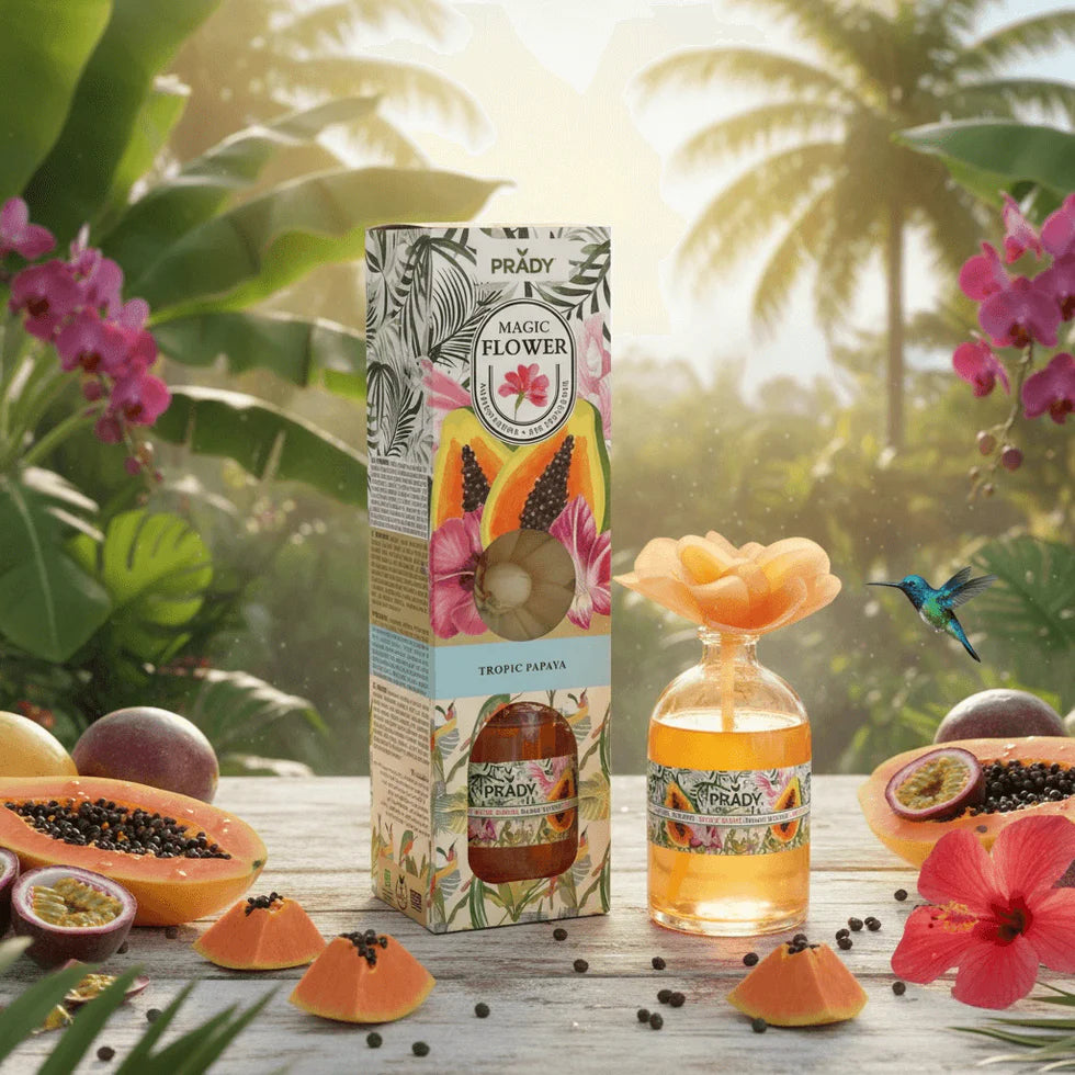 Fleur Magique Diffuseur de Parfum Tropic Papaya 100ml - Prady