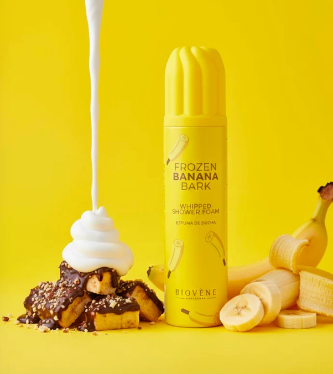 🍌 Mousse de douche fouettée banane vanillée ultra-gourmande