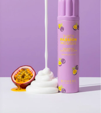 💜 Mousse de douche fouettée au fruit de la passion ultra-gourmande