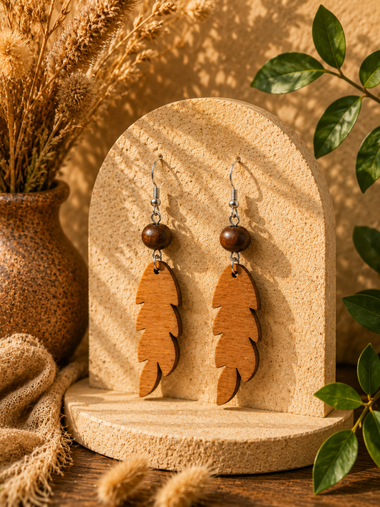 ✨ Boucles d’oreilles plume bohème ✨